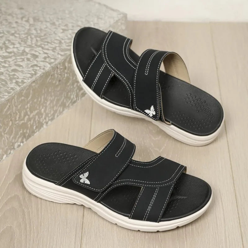Fashion Ladies Wedge Heel Platform Women Summer Outdoor Low Heels Slipper Shoes  for women  ladies shoes