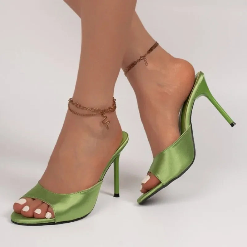 2026  Women's Sandals Fashion Open Toe Comfortable Slides Dress Shoes High Heels Slippers