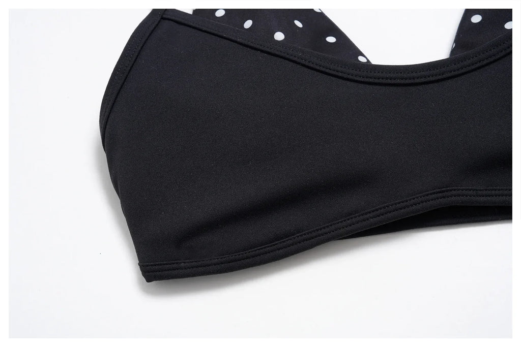 Fake Two-piece Sports Bra Yoga Sets Women Coffee Striped Patchwork Folding High Waist Wide Leg Pants Gym Running Fitness Suits