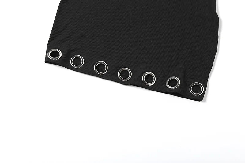 Summer Women's Fashion Dress Backless Hot Girl Sexy Slim Hip Cover Dress