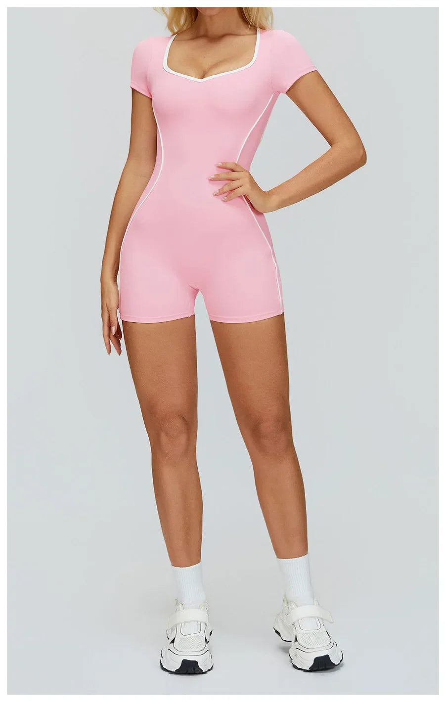 New Jumpsuit Yoga Shorts Backless Hollow Fitness Sportswear Workout Leggings One Piece Suits Sports Bodysuit Gym Women Clothes