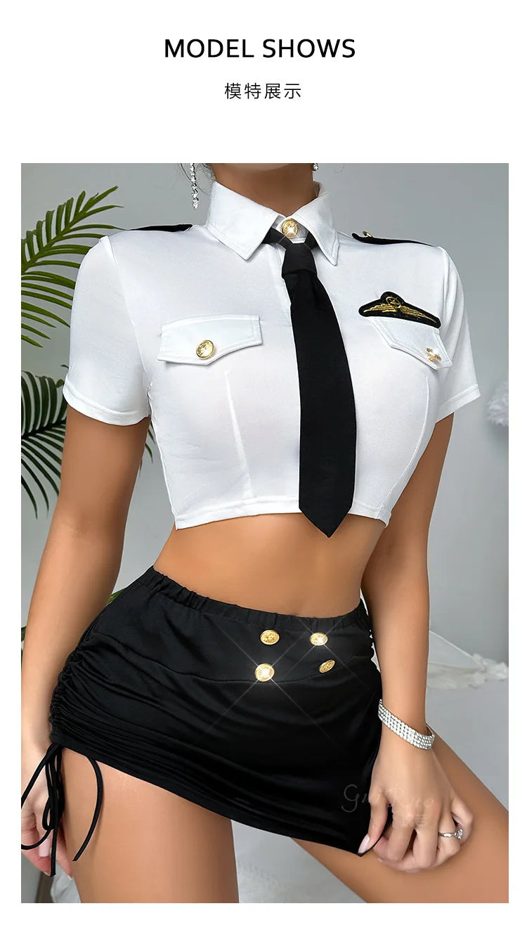 Sexy Slim Fit Bodycon Shorts Sets Elegant Pure Desire Role Play Short Sleeved Shorts Sets Charming Nightclub Wear Beautiful YVU5