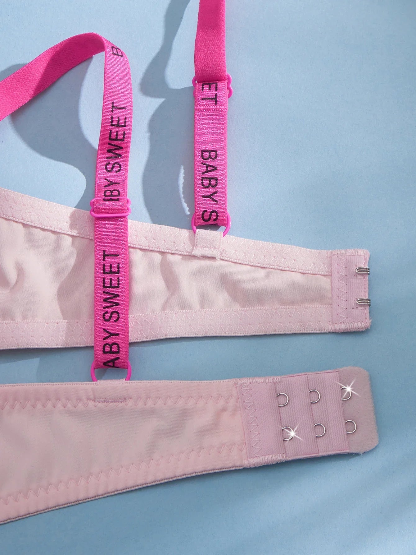 Letter Trim Women's Underwear Set Solid Push Up Bra Soft Seamless Female Panties Fashion Daily Sexy Lingerie
