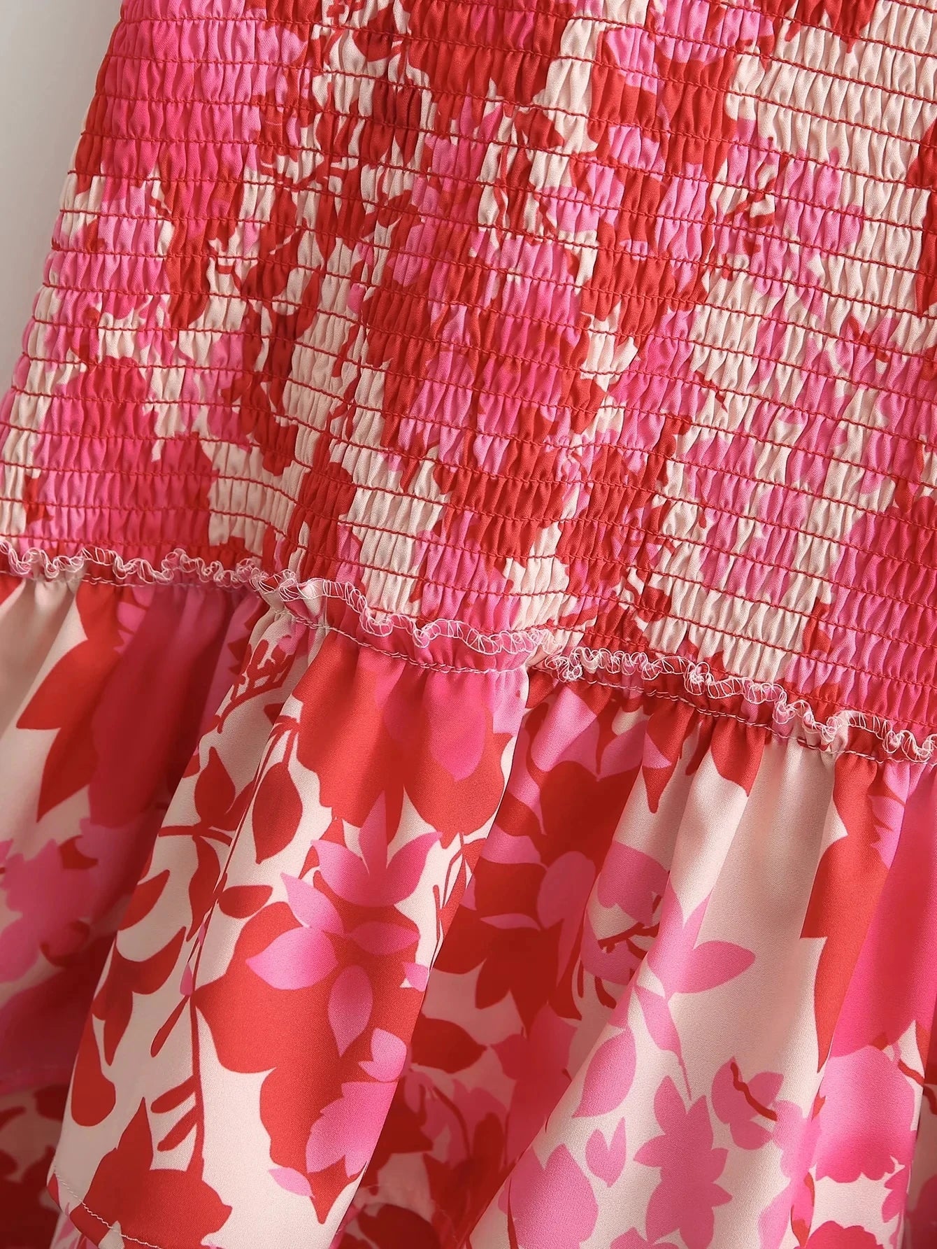 Sexy Red Floral Print Backless Summer Women Boho Mini Dress Bodycon Sleeveless Beach Lace Up Bowknot Dropshipping Dress Sundress