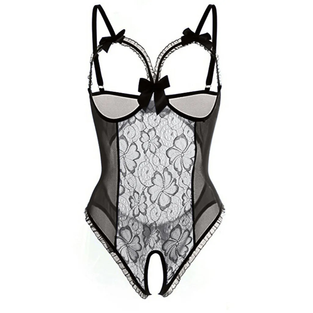 Transparent Lingerie Babydoll Dress Lingerie Open Bra Porn Sexy Lingerie Open Crotch Sexy Costumes Erotic Underwear For Women