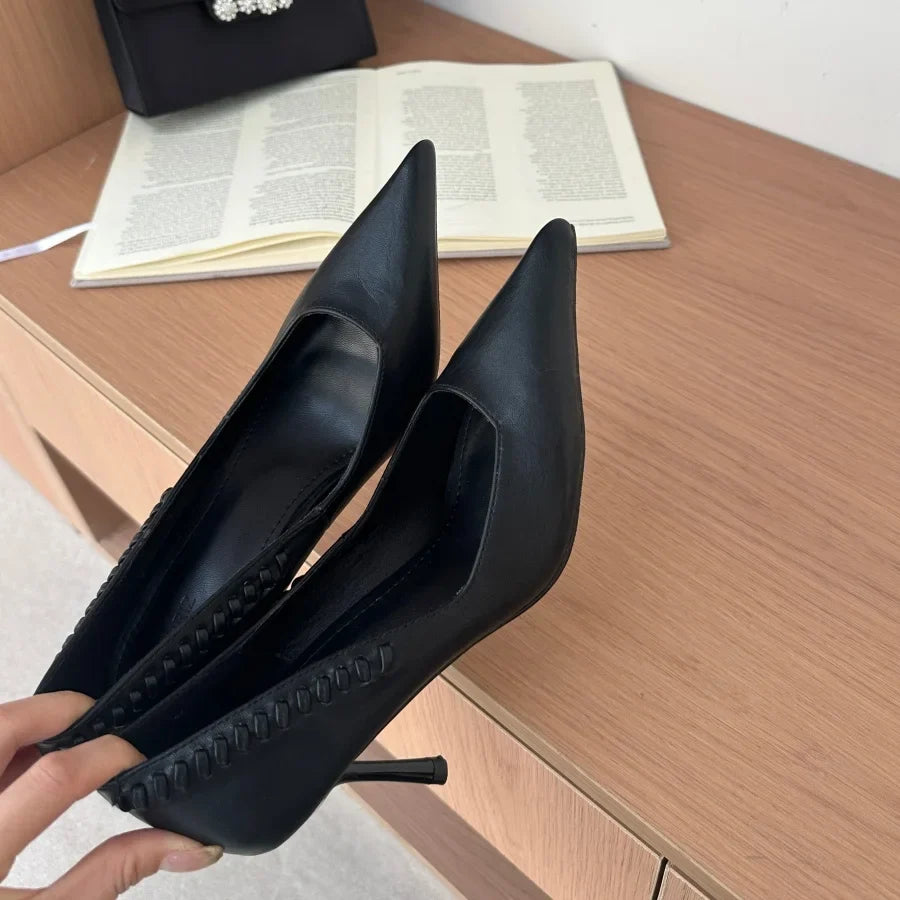 Pointed Toe Pumps Street Style High Heels Women Sexy Banquet Party Shoes for Women Rhinestone Shallow Elegant Designer Shoes New