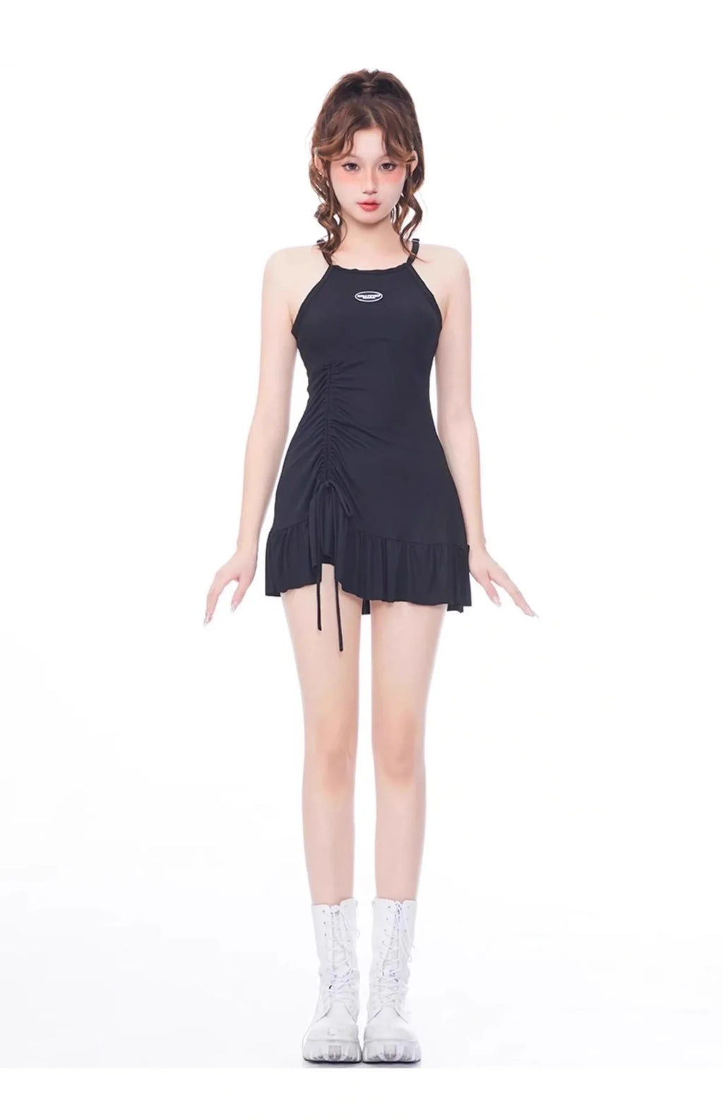 New Split Swimsuit for Women's Sports, American Style, Conservative, Meat Covering, Slimming, Vacation, Seaside Swimsuit