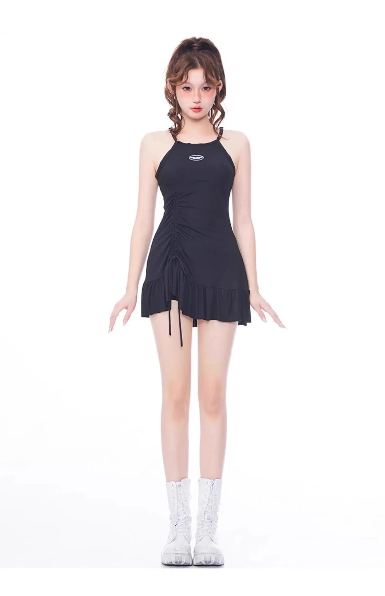 New Split Swimsuit for Women's Sports, American Style, Conservative, Meat Covering, Slimming, Vacation, Seaside Swimsuit