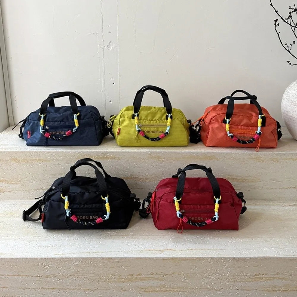 Simple Lightweight Bowling Bag Leisure Adjustable Strap Nylon Crossbody Bag Large Capacity Casual Women's Handbags Outdoor