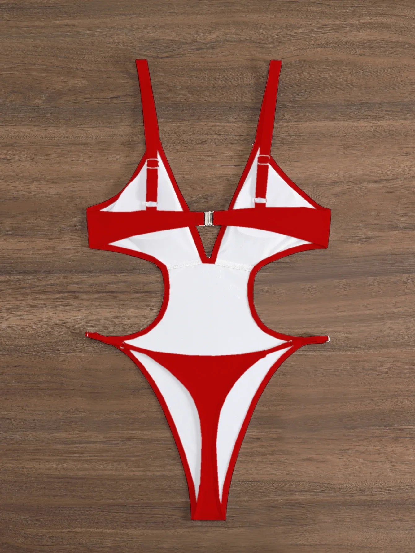 Sexy Hollow Out Backless Thong Bikini 2026 Women Black Coffee Golden Bead One Piece Swimsuit Beach Bathing Suit Holiday Swimwear