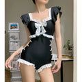 Female One-piece Swimsuit, Cute Girl, Conservative Coverage, Slimming Effect, Instagram Style New Vacation Hot Spring Swimsuit