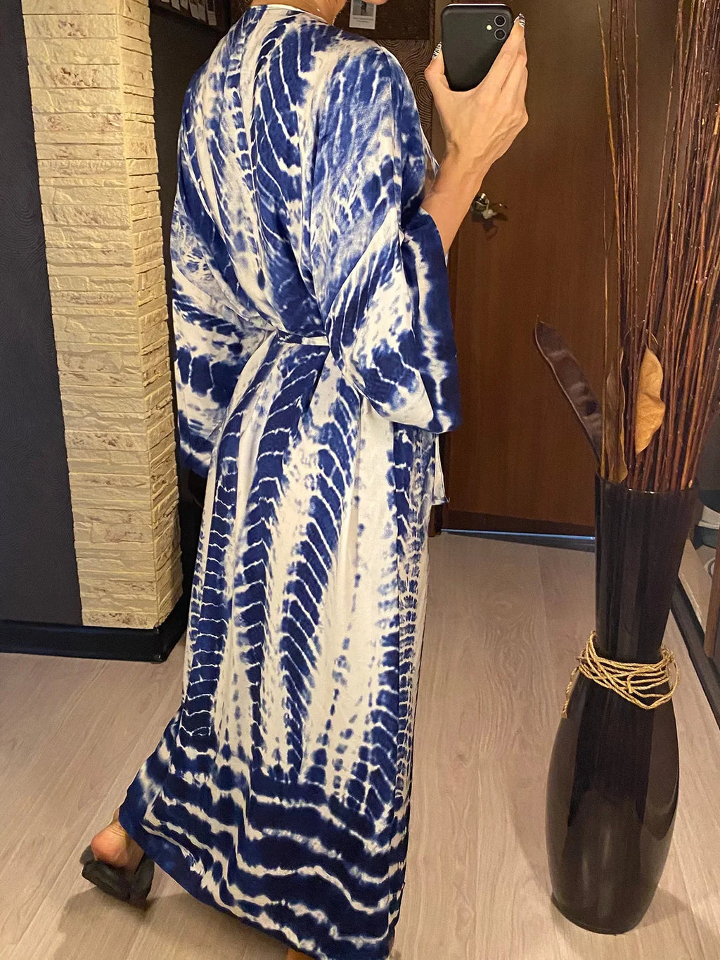 New 10 Colors Printed Long Sleeve With Belt Tunic Beach Cover Up Cover-ups Beach Dress Beach Wear Beachwear Female Women V4521