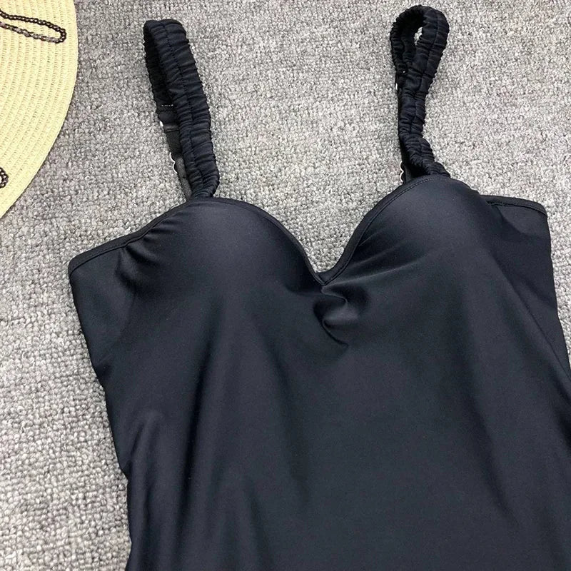 Underwired Bra Cup One Piece Swimsuit Women Swimwear Female Monokini Push Up Bather Bathing Suit Swim Beachwear Slim Bodysuit