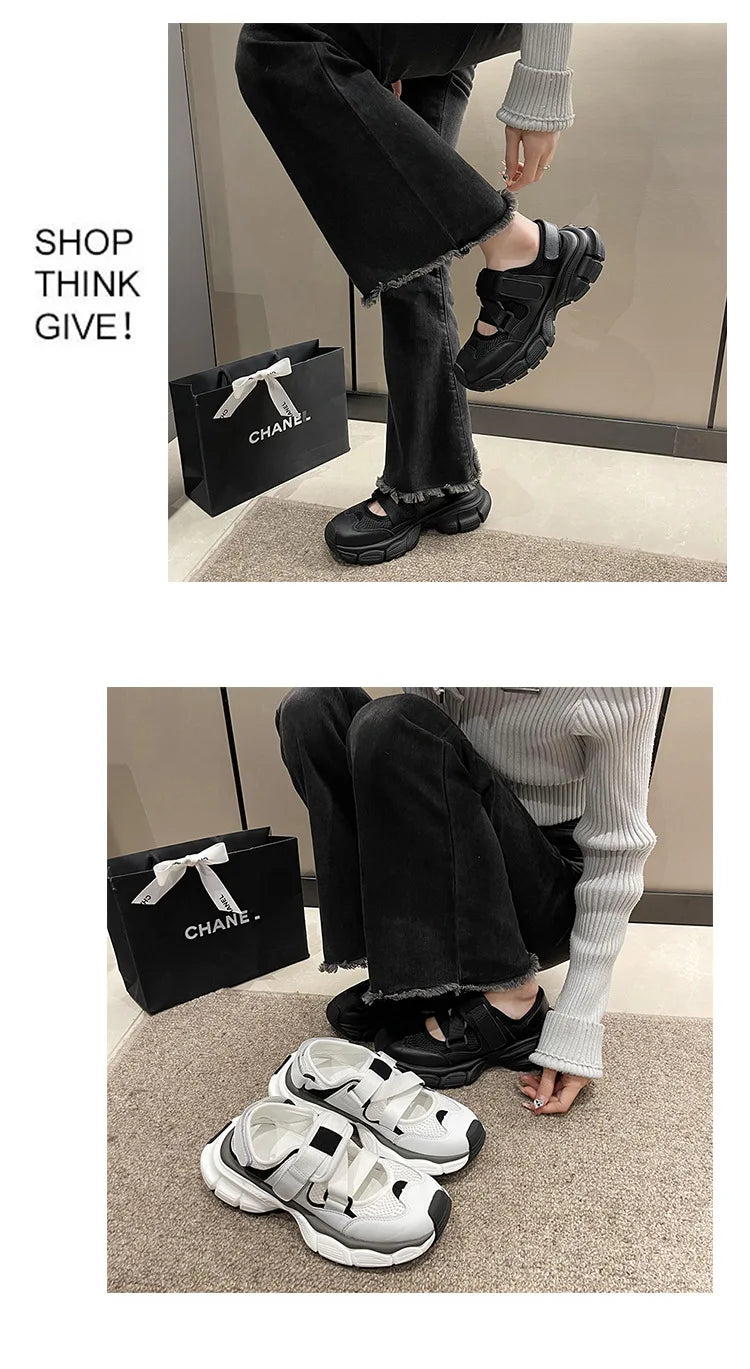 Spring New Round Head Small White Shoes Female Hundred Casual Womens Board Shoes Thick Bottom Women Sneakers