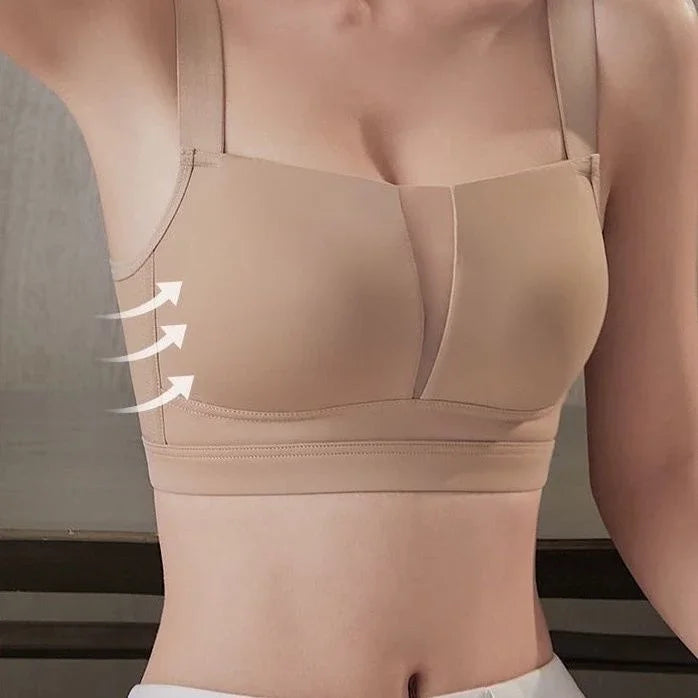 MOYISU Minimizer Bras for DD+ Cups - Wireless Plus Size Anti-Sag Adjustable Bralette Seamless Support CA Sizing Large Bust Women