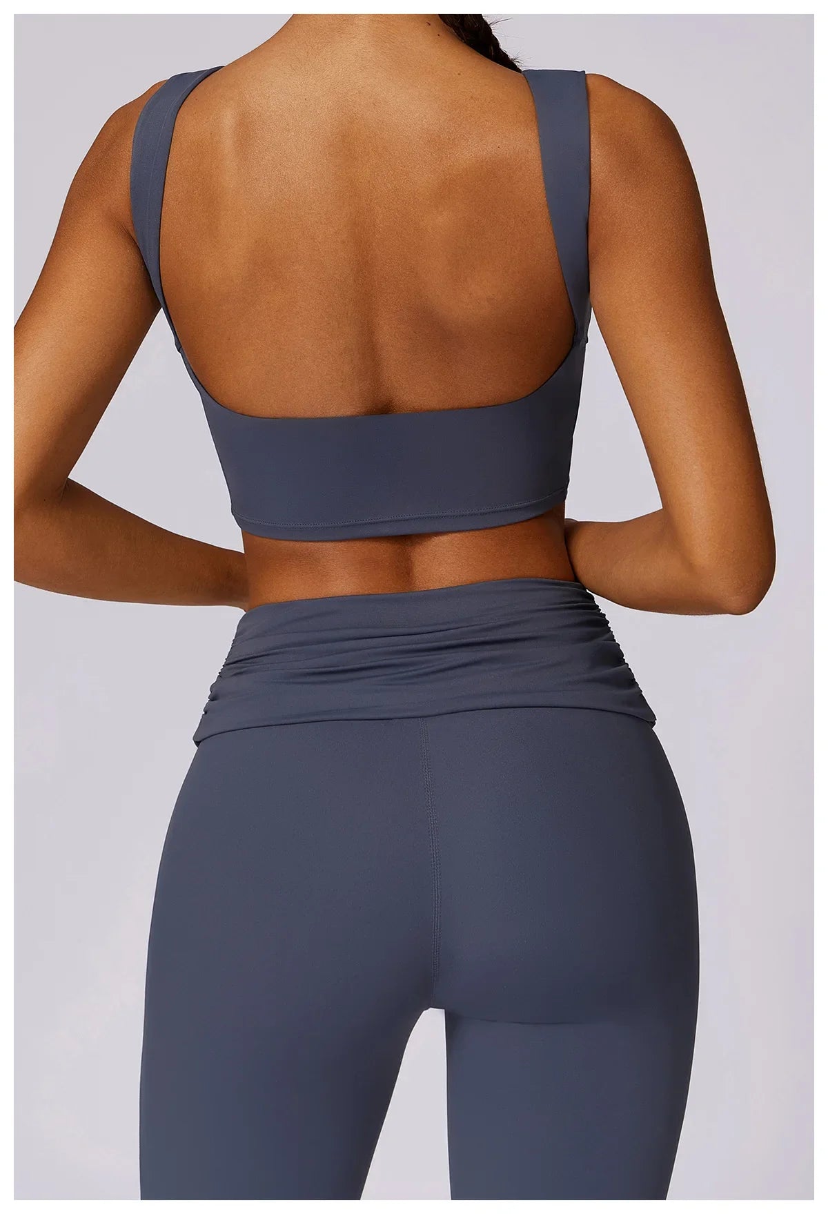 NCLAGEN Running Sports Bra Women High Support Open Back Yoga Breathable Slim Fit Fitness Pilates Tank Top With Removable Pads