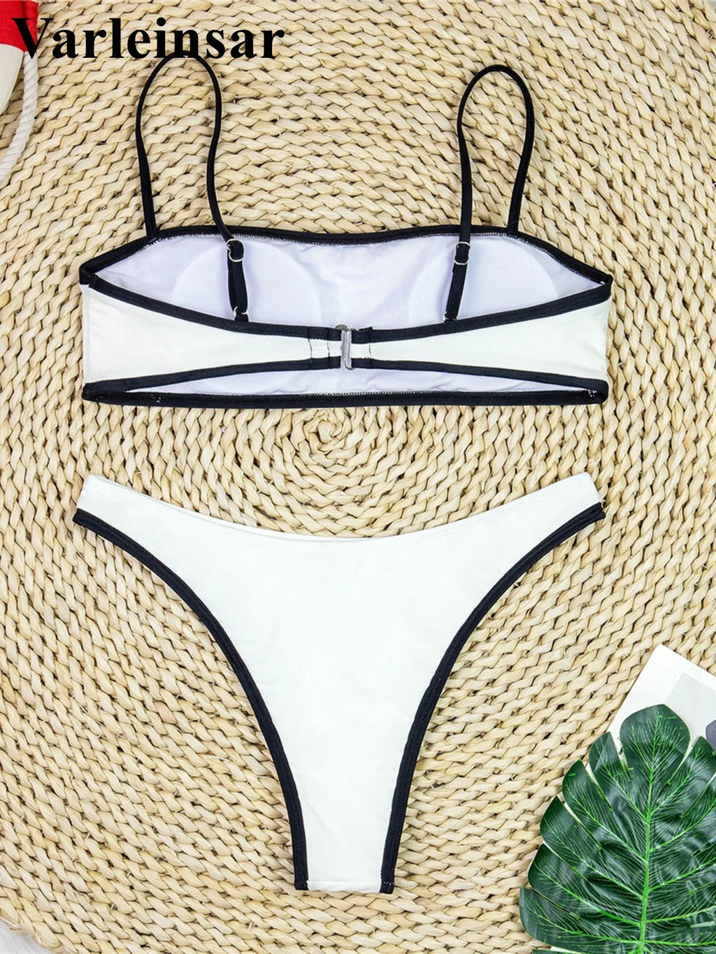 Sexy High Cut Leg Brazilian Bikini Women Swimwear Female Swimsuit Two-Pieces Bikini Set Padded Bather Bathing Suit Swim V8316
