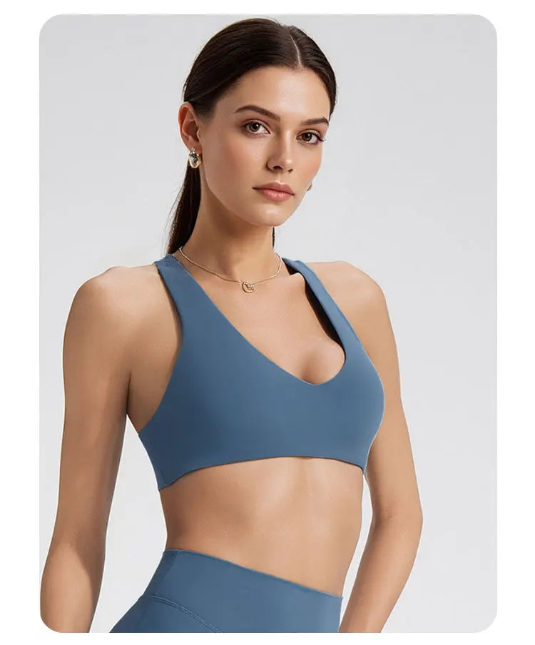 NCLAGEN Softmotion Bralette Sports Bra High Support Women's Gym Clothes Pilates Yoga Tank Tops Y-back Push Up Fitness Underwear