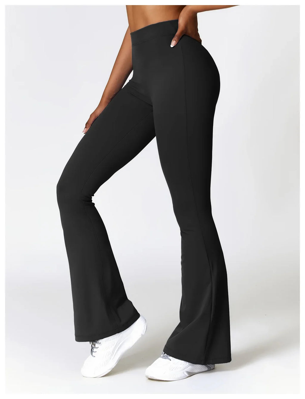 Sexy Sports Leggings Women V Back Scrunch Flares Leggings High Waist Yoga Flares Pants Push Up Gym Leggings Women Yoga Clothes