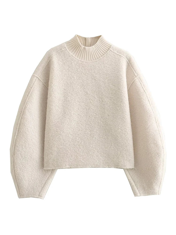 Foridol Turtleneck Fluffy Hoodie for Women Autumn Casual Loose Pullovers Female Basic Fashion Winter Women's Sweatshirts
