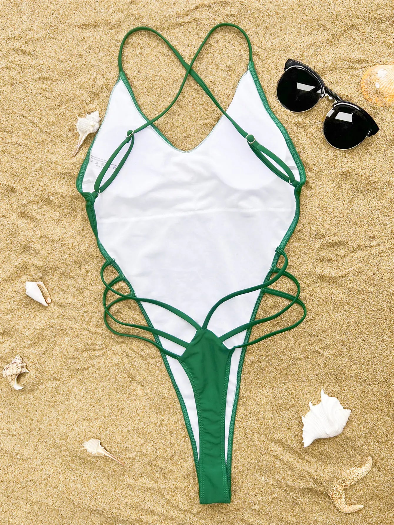 Sexy Backless Bikinis One Piece Swimsuit Bandage Bikini Thong Swimsuit Swimwear Biquini Conjunto De Bikini Tankini Beachwear
