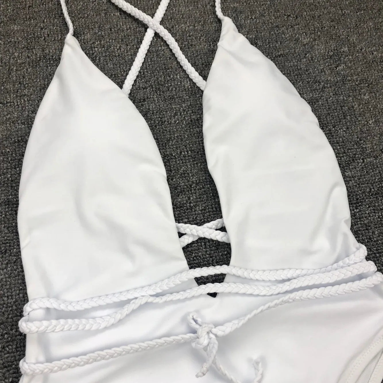 Sexy Deep V Neck Wrap Around Female Swimwear One Piece Swimsuit Women Backless Monokini High Leg Cut Bathing Suit Swim Beachwear