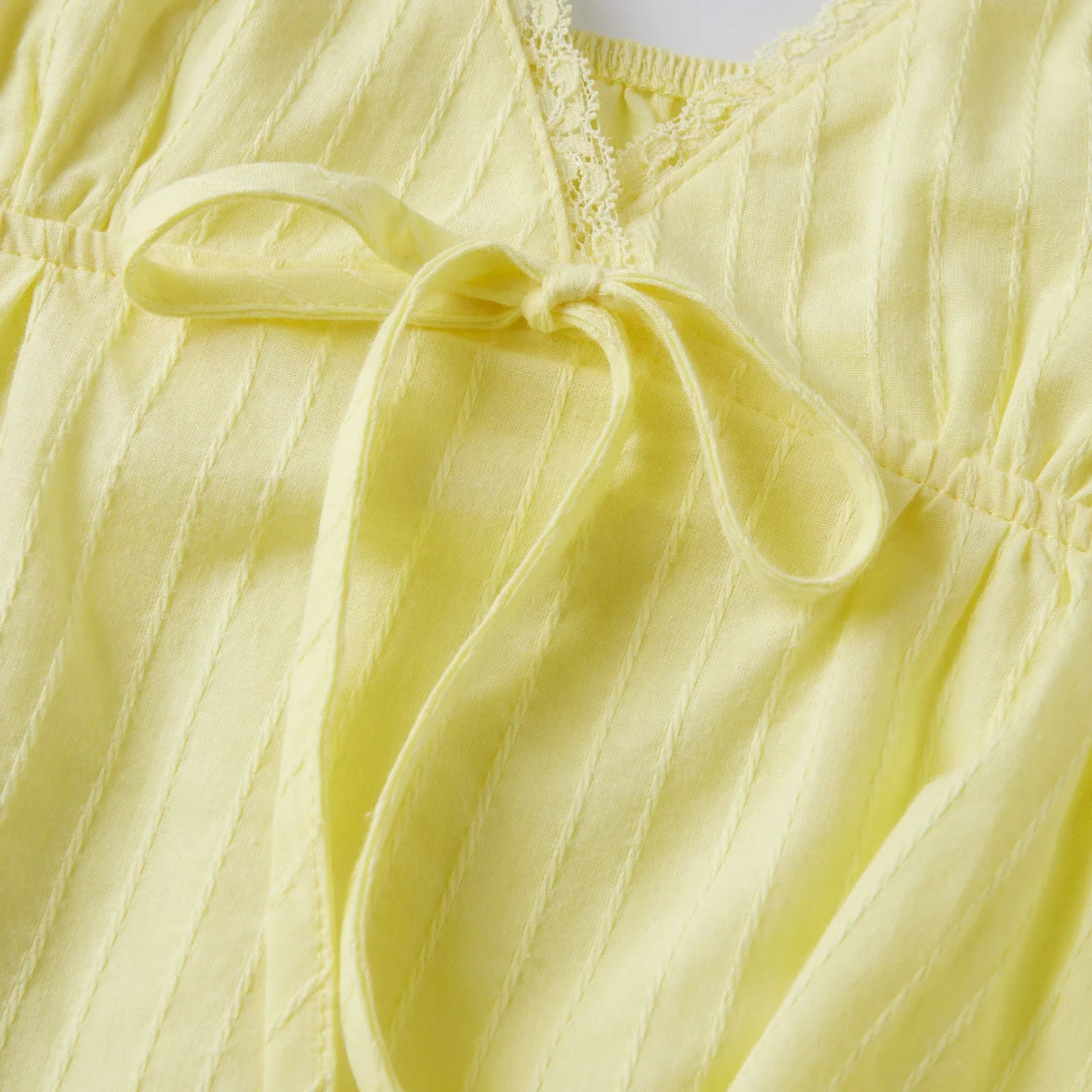 Womens Solid Color Sleep Tank Tops Spaghetti Strap Stylish Lace Trim Striped Front Bow Backless V Neck Sleep Camisoles