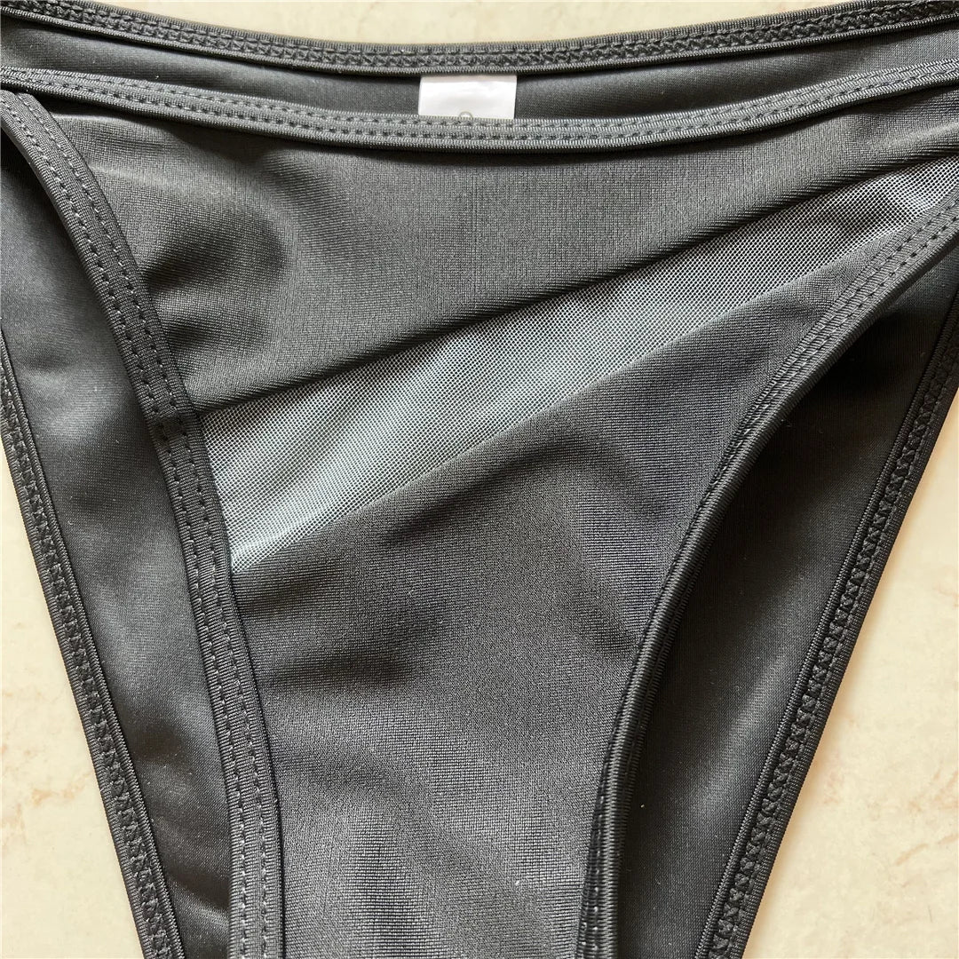 Sexy One Shoulder Underwired V-Bar Bikini Female Swimsuit Women Swimwear Two-pieces Bikini Set Bather Bathing Suit Swim V4229