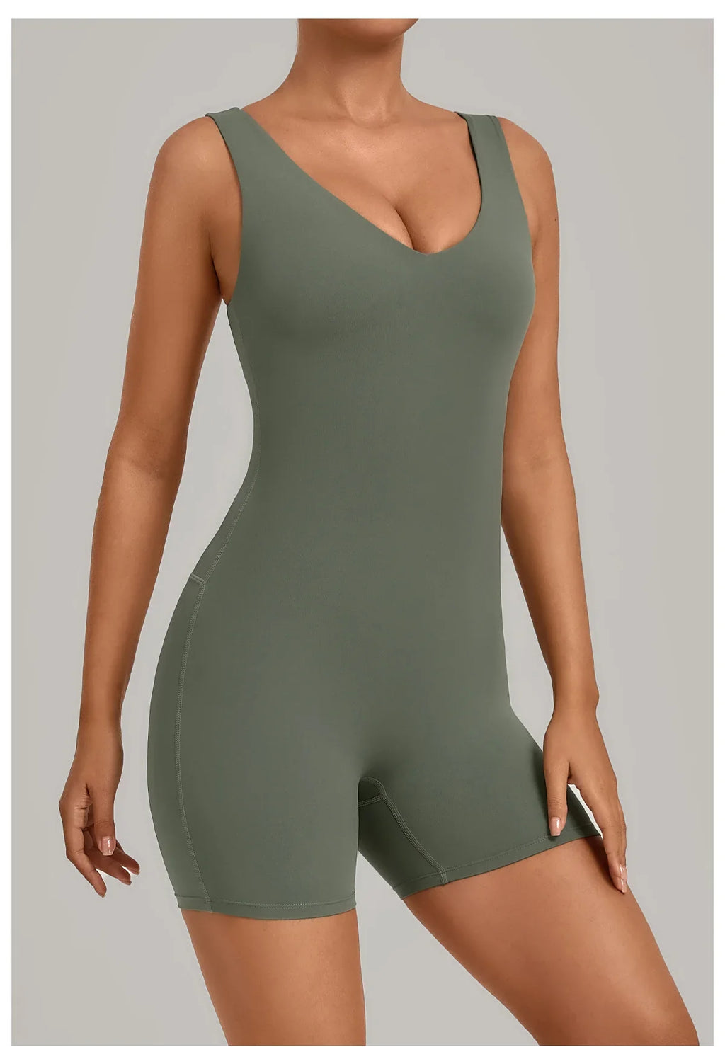 New Summer U-neck Beautiful Back Yoga Jumpsuit Women Sleeveless Tight Sports One Piece Suit Outdoor Gym Running Fitness Overalls