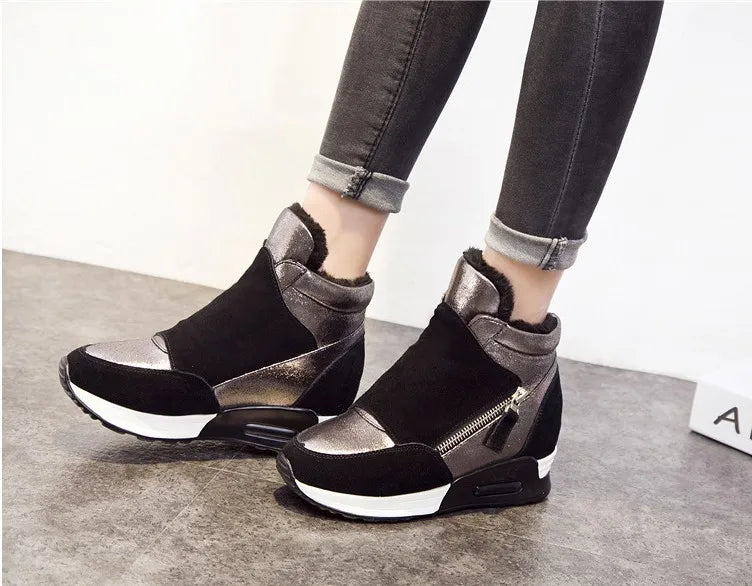 New fashion fur female warm ankle boots women boots snow boots and autumn winter women shoes  boots women