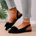 Summer Butterfly-knot Closed Toe Women's Sandals 2026 New Fashion Plus Size Slip-on Best Seller Light Comfortable Flat Sandals