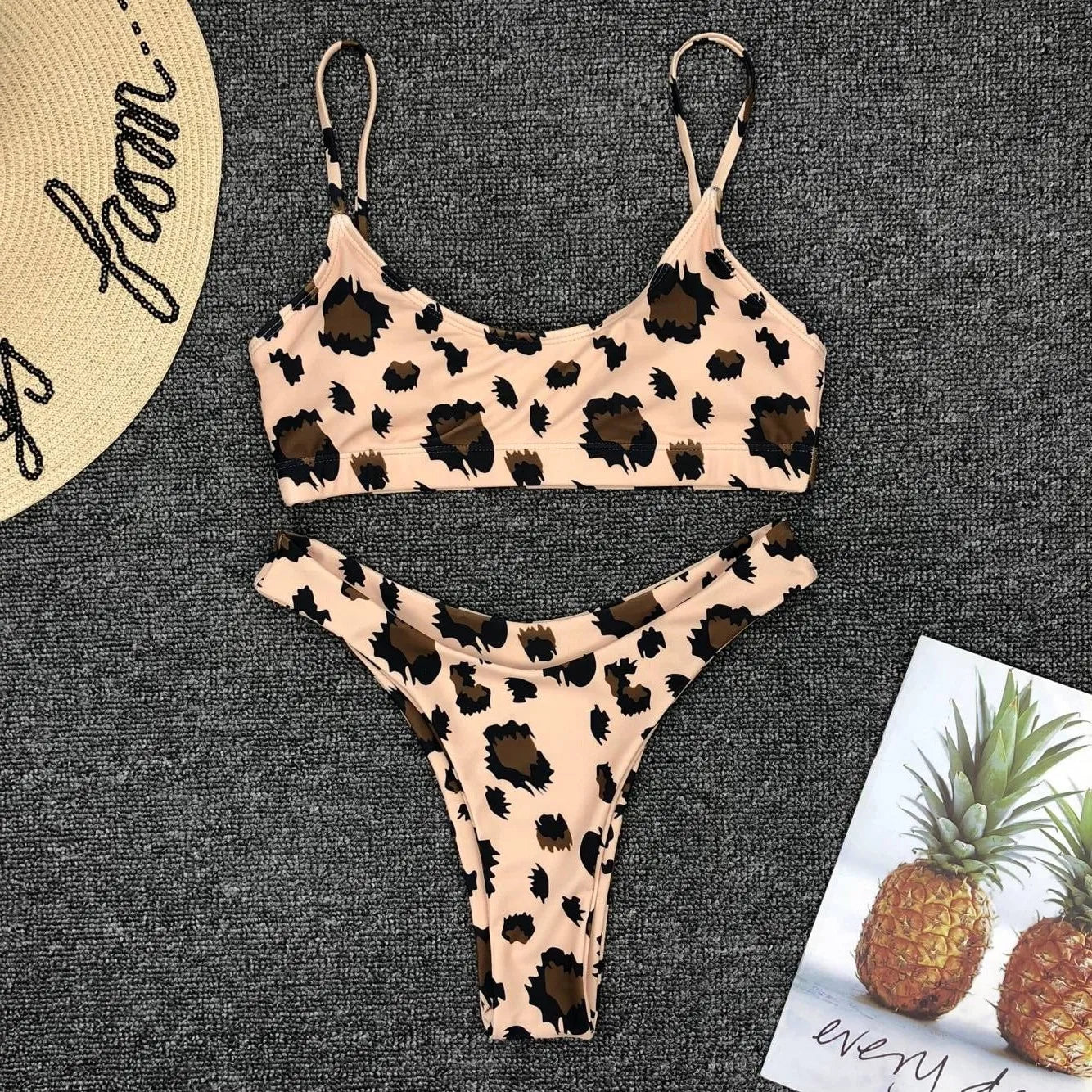 2026 Sexy Leopard Brazilian Bikini Female Swimsuit Women Swimwear Two Pieces Bikini Set High Cut Push Up Bathing Suit Swim Lady