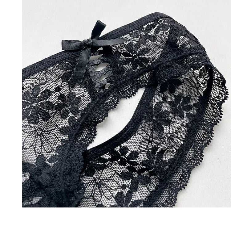 Lace G String Thin Sexy Girls Panties Seamless Women Briefs Thong Hollow Out Underwear Transparent Female Low Waist Lingerie