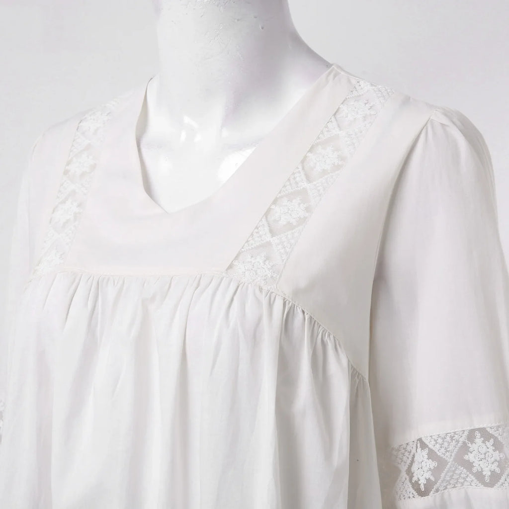 Boho Dress For Women Casual Summer Lace Dresses V Neck Short Sleeve Beach Sundress Swing Vestidos Fashion Slim Lace Plus Size