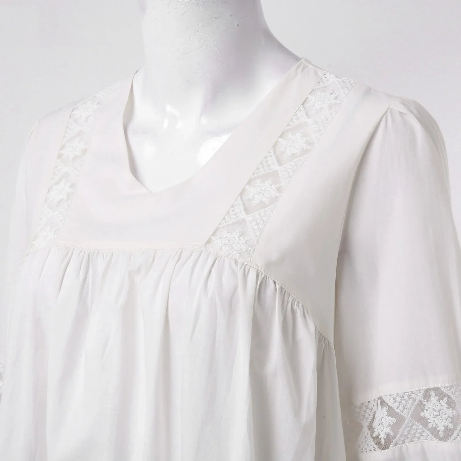 Boho Dress For Women Casual Summer Lace Dresses V Neck Short Sleeve Beach Sundress Swing Vestidos Fashion Slim Lace Plus Size