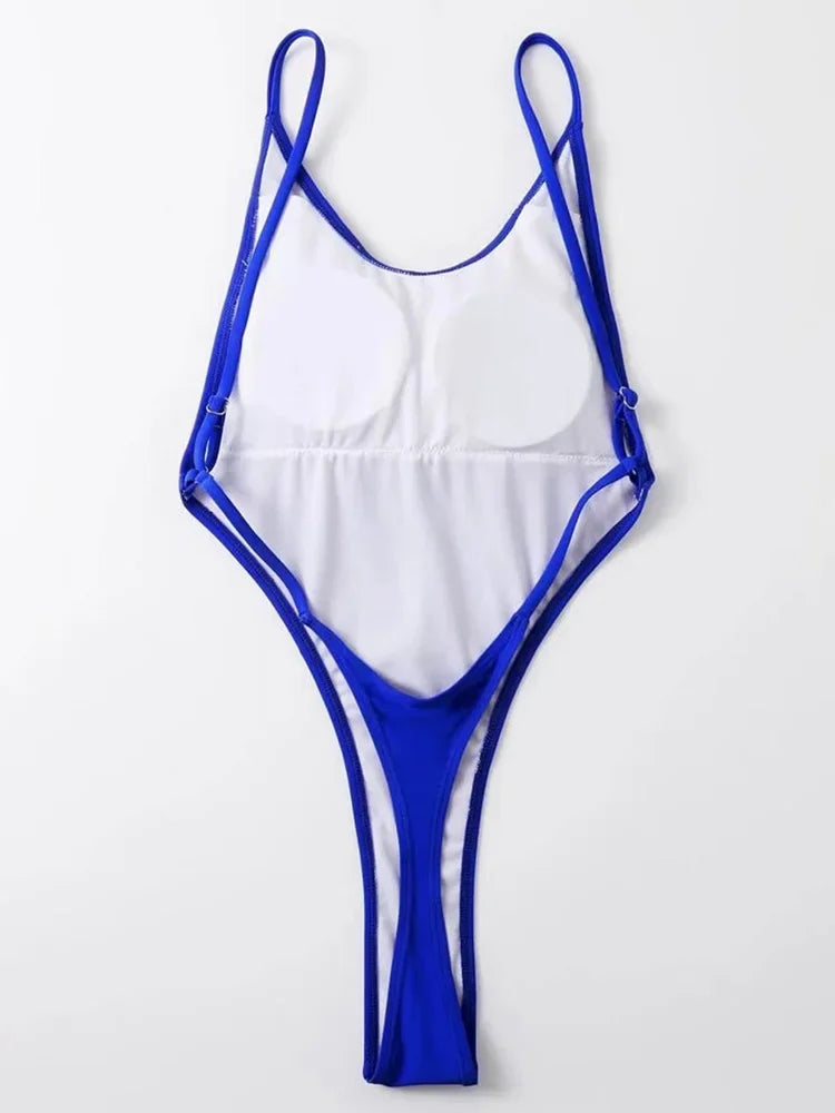 Extreme Mini Micro String Backless Women Swimwear One Piece Swimsuit Female High Cut Monokini Thong Bathing Suit Swim Beachwear