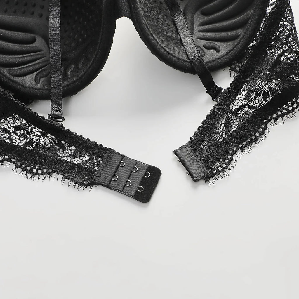 High Quality Simple And Sexy Lace Women's Push Up Two-piece Bra And Underwear A3107