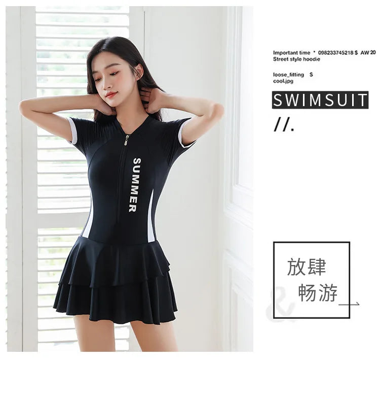 The New Plus Size Swimsuit Is Suitable for Women To Look Slim, Soak in Hot Springs, Beach Vacation, Integrated Conservative