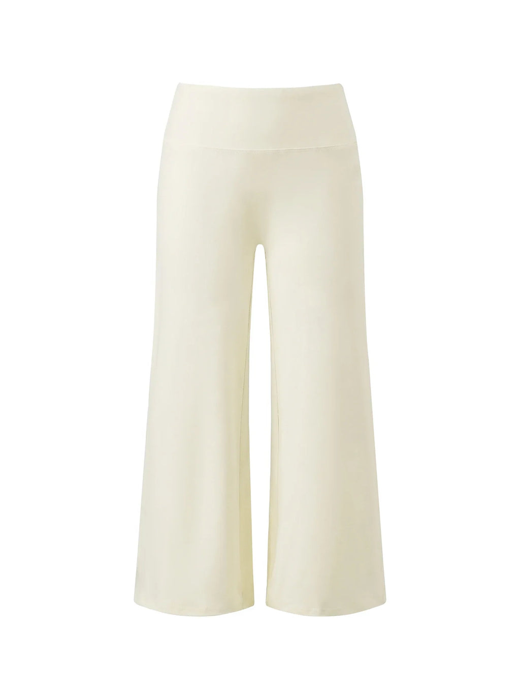 Women Solid Color Capri Pants High Waist Skinny 3/4 Length Flared Pants Casual Loose Fit Cropped Jogging Trousers Daily Summer