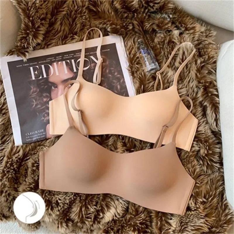 Seamless Bras For Women Small Chest 1/2 Cup Non-Wire Bra Push Up Bra Female Support Underwear Sexy Lingerie Intimates S-XL