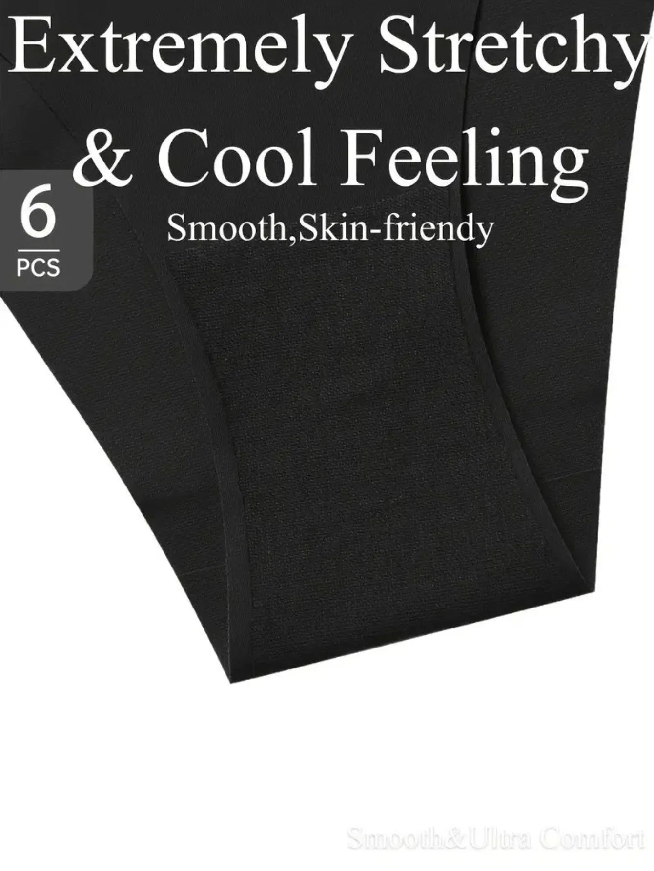 6 Pcs/Set Women's V-Waist Low-Rise Cotton Bikini Briefs - Seamless, Skin-Friendly, 100% Cotton Crotch, 8 Solid Colors, S-XL