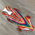 S - XXL Sexy Printed Women Swimwear One Piece Swimsuit Female High Cut Trikini Backless Monokini Bather Bathing Suit Swim Lady