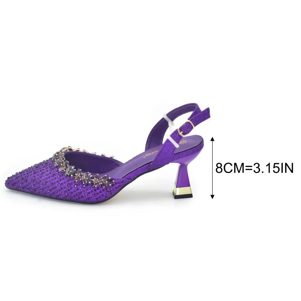 doershow African fashion Italian Shoes And Bag Sets For Evening Party With Stones gold Italian Handbags Match Bags! HF1-1