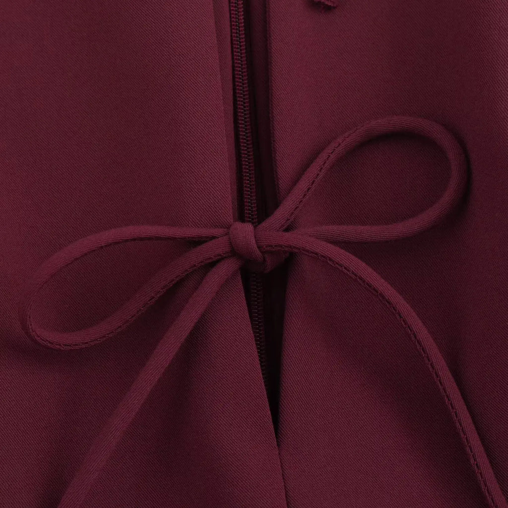 Foridol Bowknot Pleated Short Dress for Women O Neck Sleeveless Tank Mini Party Dresses Summer Spring 2025 New in Casual Vestido