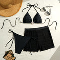 2026 Triangle String Bikinis Women 3 Pieces Swimwear Female & Beach Skirt Sexy Swimsuit Bathers Bathing Swimming Swim Suit Beach