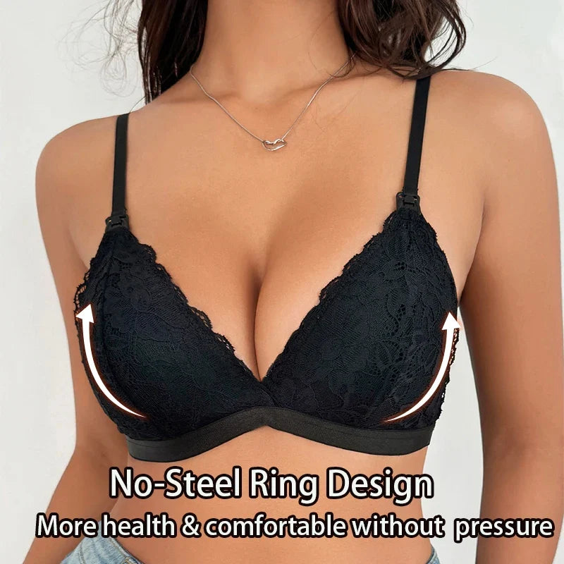 High Quality S-XL Nursing Bra for Women Maternity Push up No Steel Rings Anti Sagging Comfortable Underwear for Breastfeeding