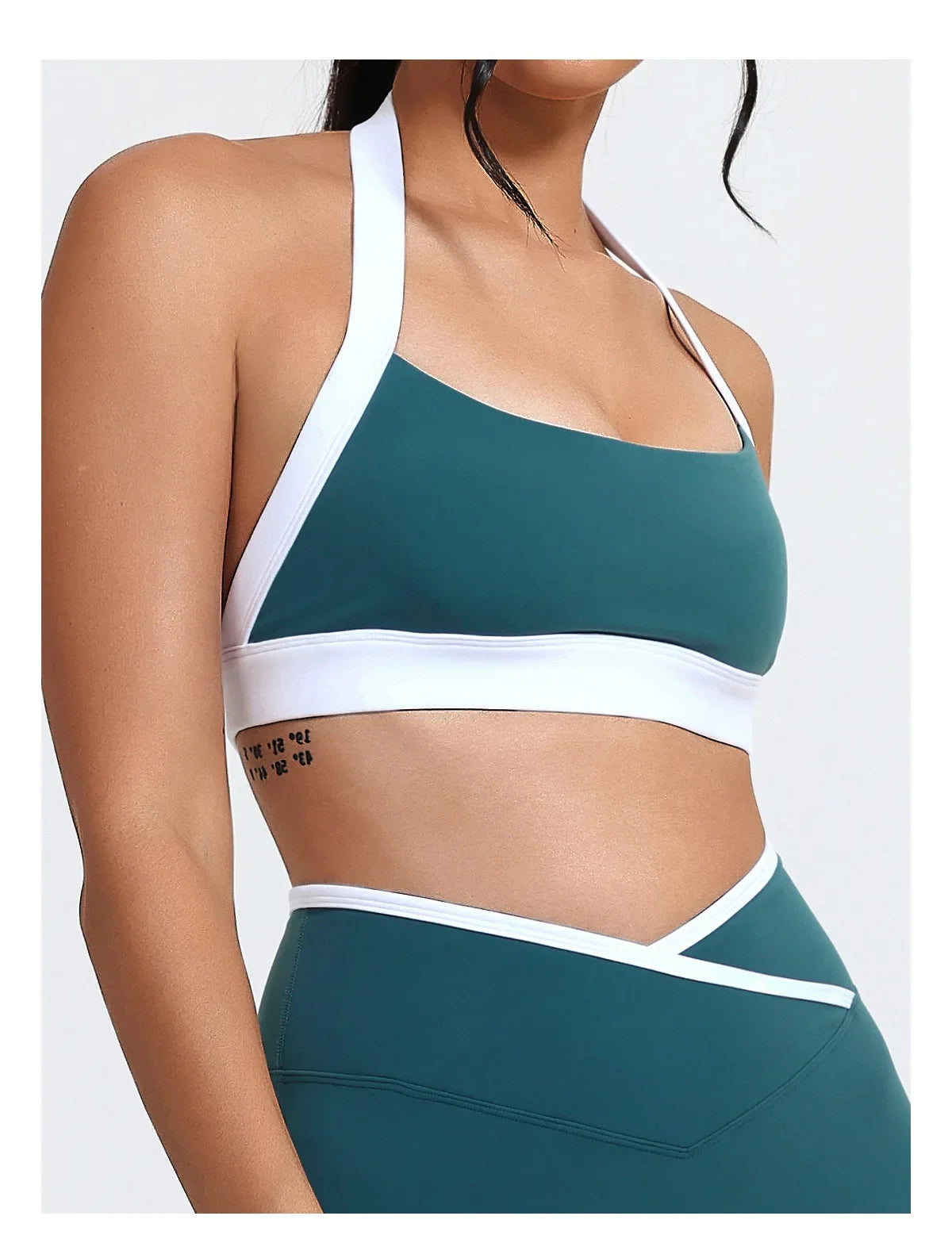 Women Halter Sports Bra Push Up Strappy Sexy Open Back Gym Crop Top Padded Women's Underwear Fitness Workout Yoga Tank Tops