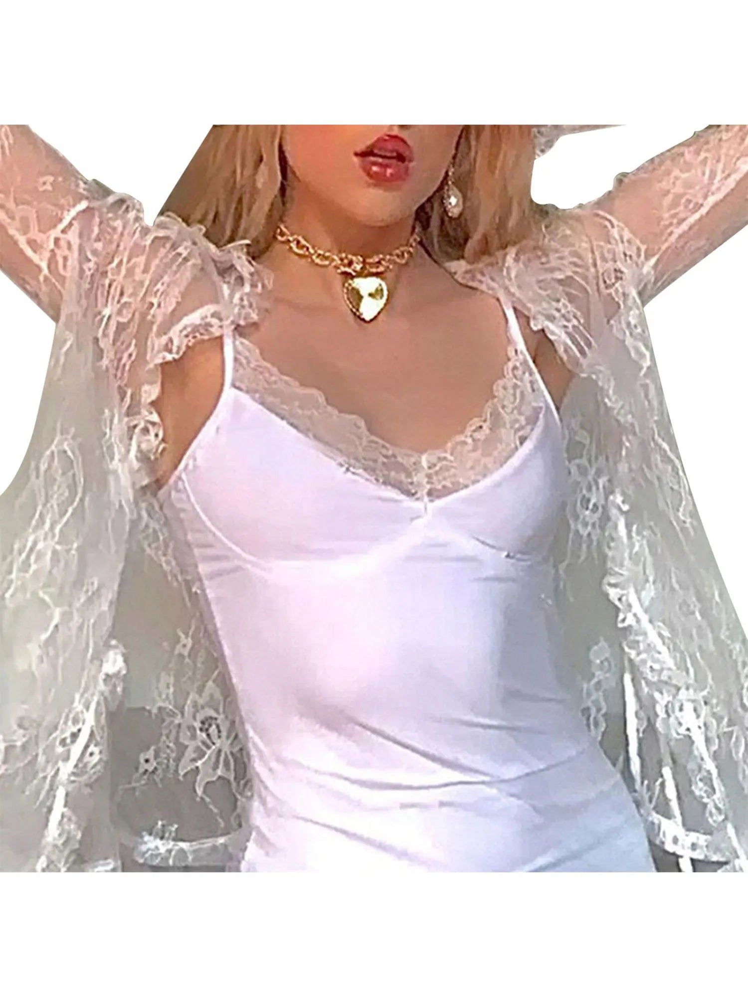Women Floral Lace Shirts Long Sleeve Front Tie-up Smock Tops Sexy Beach Tops and Blouses Female See Through Cover-ups