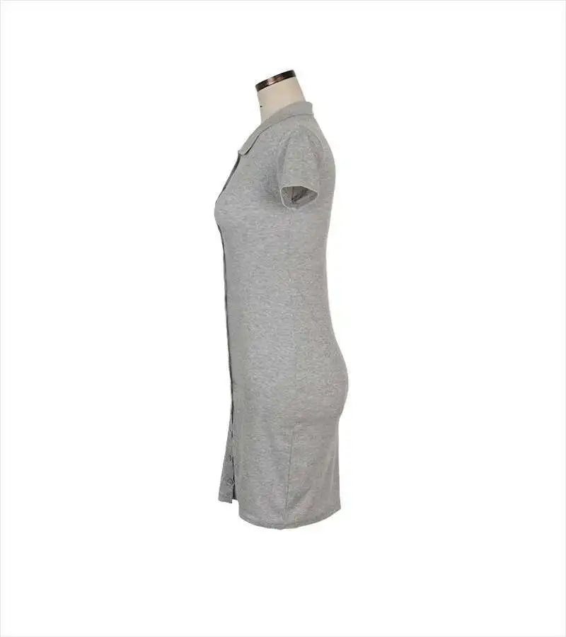 South Korea 2023 New Spring/Summer Dress Small Sexy Slim Fit Temperament Tight Short Sleeve Slim Wrap Hip Short Dress IDEI