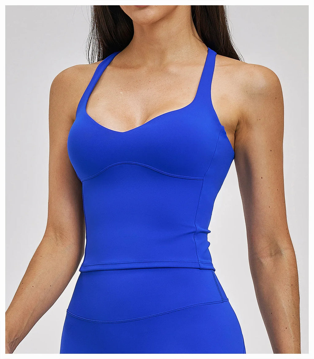 Sexy Fitness Yoga Bra Workout Top Gym Underwear Push Up High Strength Sports Bra Athletic Sport Bra Women Backless Yoga Crop Top